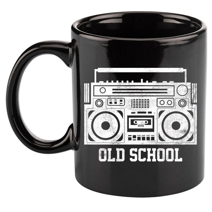 Old School Boombox 11oz C Handle Ceramic Mug