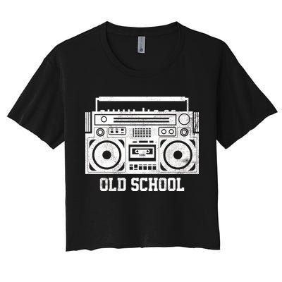 Old School Boombox Crop Top