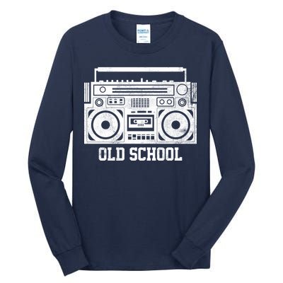 Old School Boombox Tall Long Sleeve T-Shirt