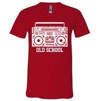 Old School Boombox V-Neck T-Shirt