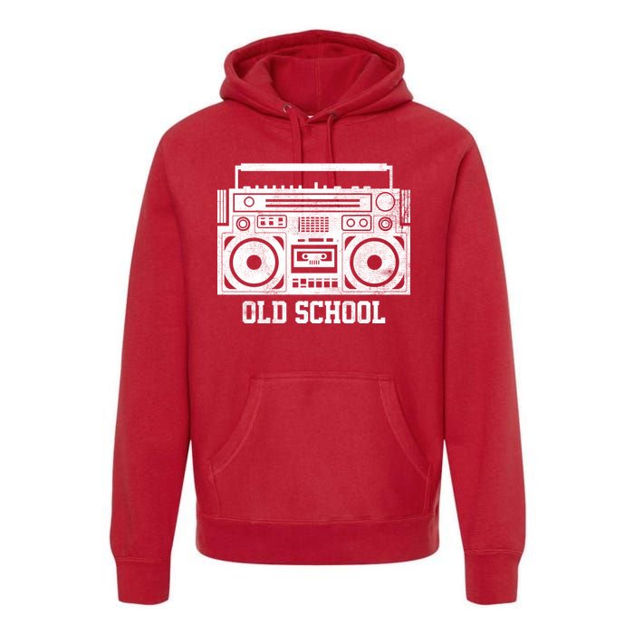 Old School Boombox Premium Hoodie