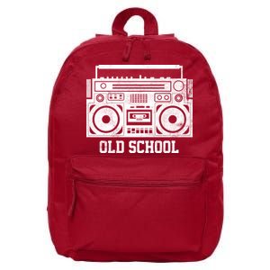 Old School Boombox 16 in Basic Backpack