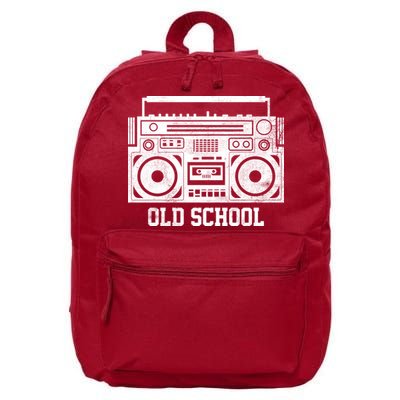 Old School Boombox 16 in Basic Backpack