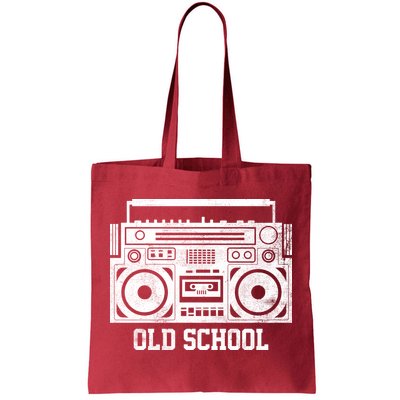 Old School Boombox Tote Bag