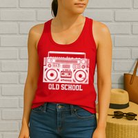 Old School Boombox Womens Tank Top