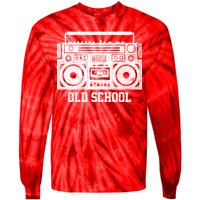 Old School Boombox Tie-Dye Long Sleeve Shirt