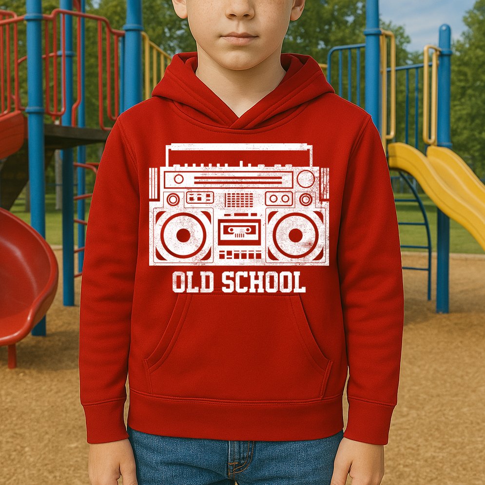 Old School Boombox Kids Hoodie