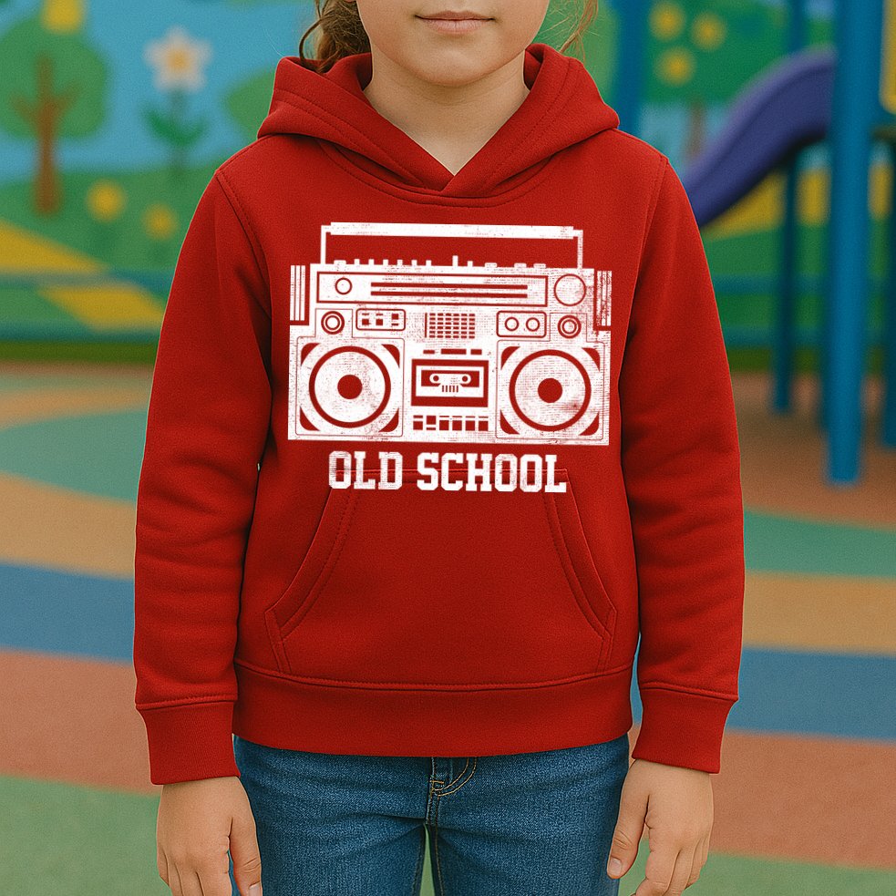 Old School Boombox Kids Hoodie