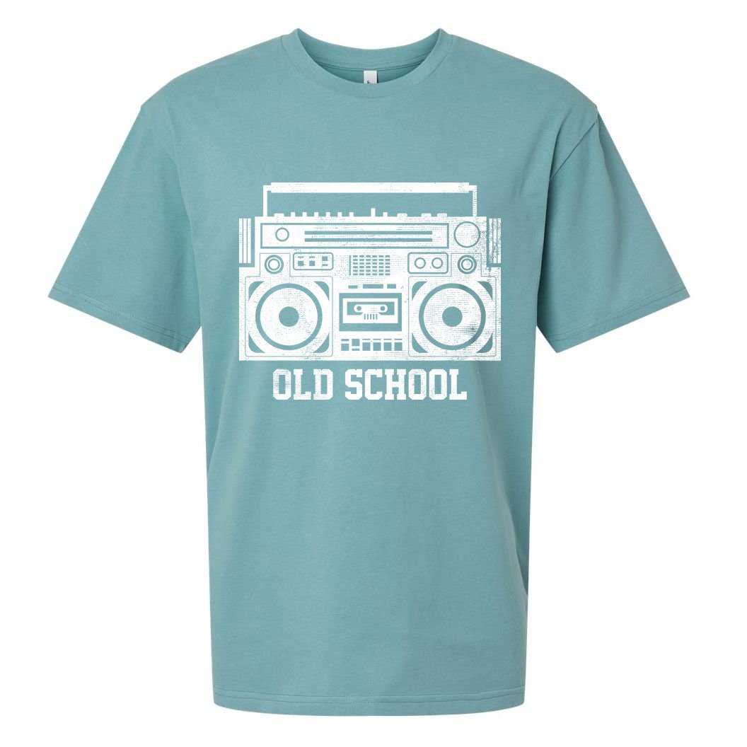 Old School Boombox Sueded Cloud Jersey T-Shirt