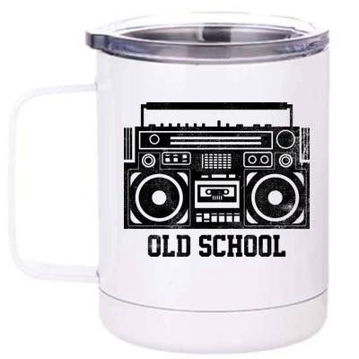 Old School Boombox 12 oz Stainless Steel Tumbler Cup