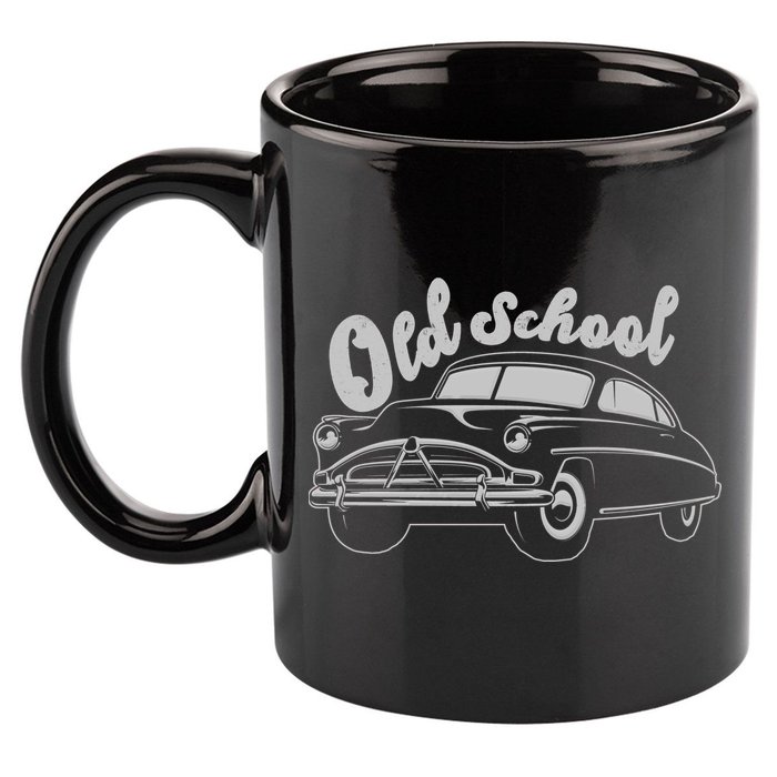 Old School Classic Car 11oz C Handle Ceramic Mug