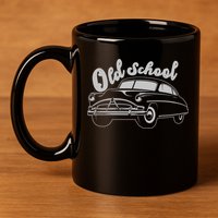 Old School Classic Car 11oz C Handle Ceramic Mug
