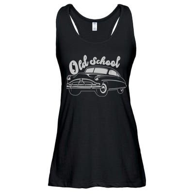 Old School Classic Car Ladies Essential Flowy Tank