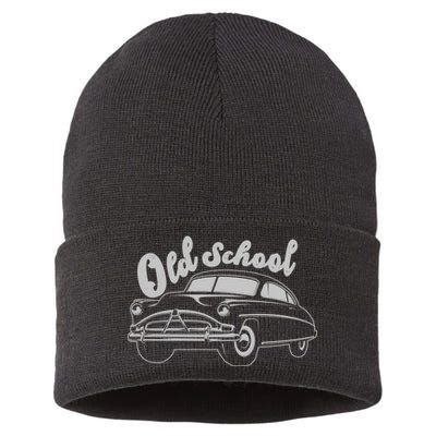 Old School Classic Car Sustainable Knit Beanie