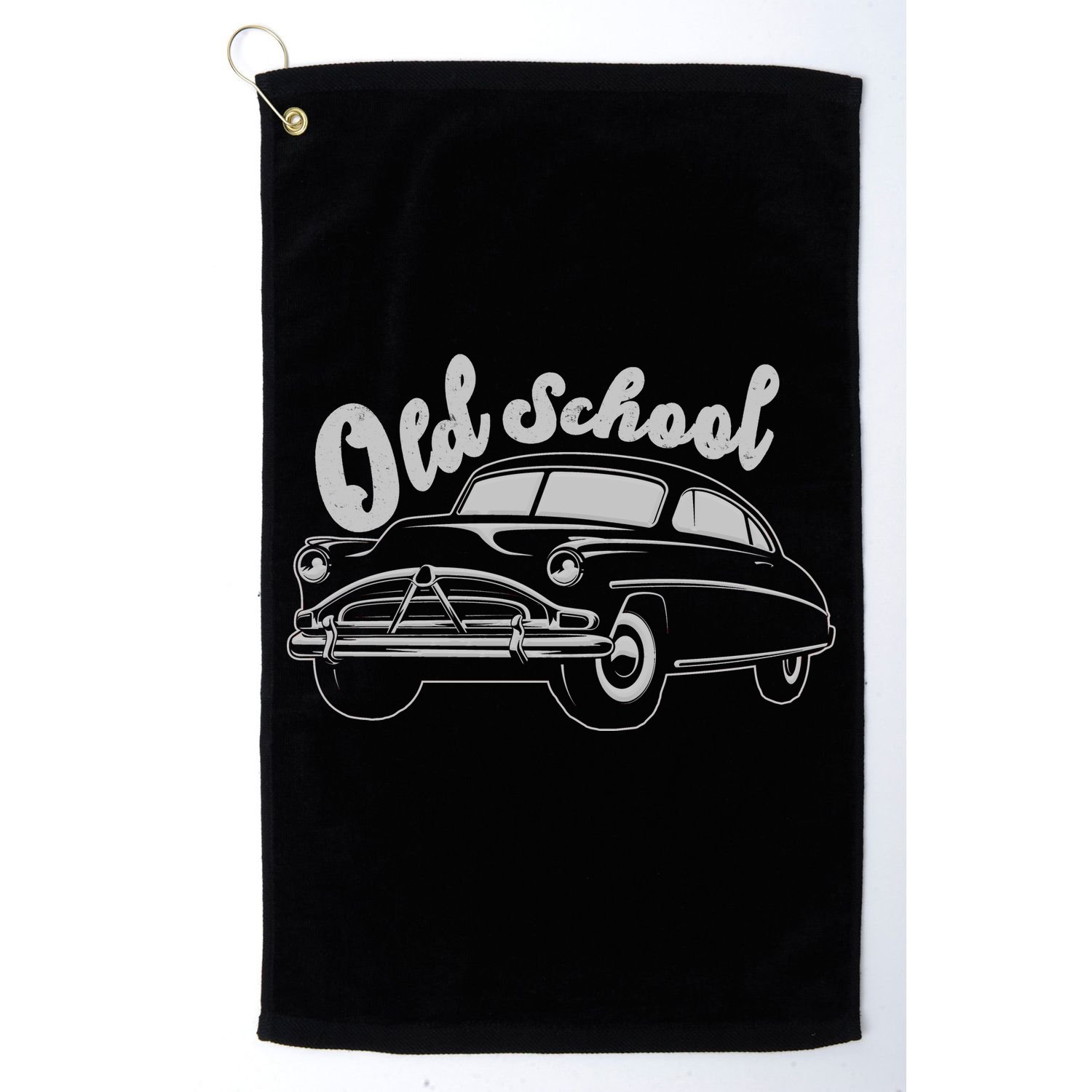 Old School Classic Car Golf Towel