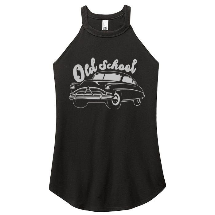 Old School Classic Car Women's Perfect Tri Rocker Tank