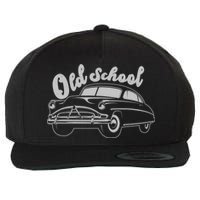 Old School Classic Car Wool Snapback Cap