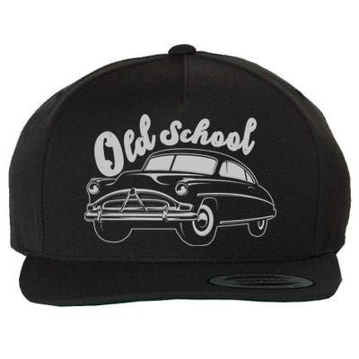 Old School Classic Car Wool Snapback Cap