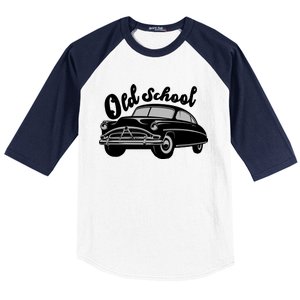 Old School Classic Car Baseball Sleeve Shirt