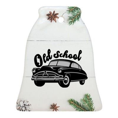 Old School Classic Car Ceramic Bell Ornament