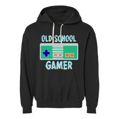 Old School Gamer Garment-Dyed Fleece Hoodie