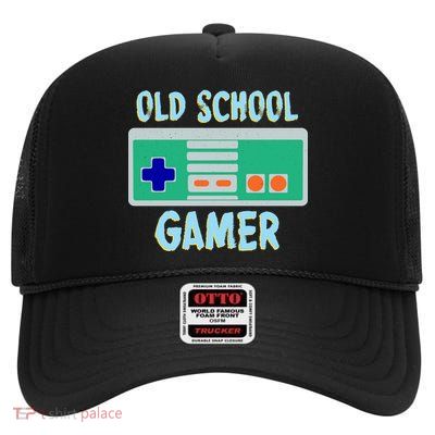 Old School Gamer High Crown Mesh Back Trucker Hat