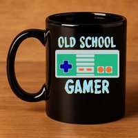Old School Gamer 11oz C Handle Ceramic Mug