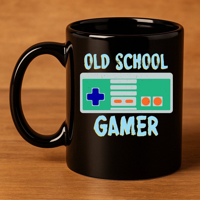 Old School Gamer 11oz C Handle Ceramic Mug