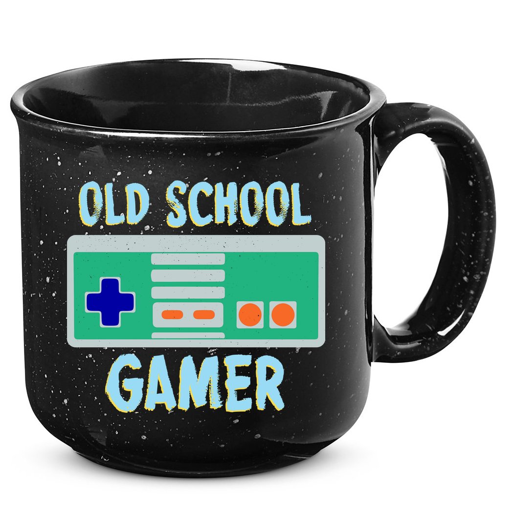 Old School Gamer 15oz Campfire Ceramic Mug