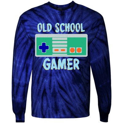 Old School Gamer Tie-Dye Long Sleeve Shirt