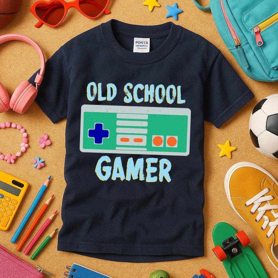 Old School Gamer Kids T-Shirt