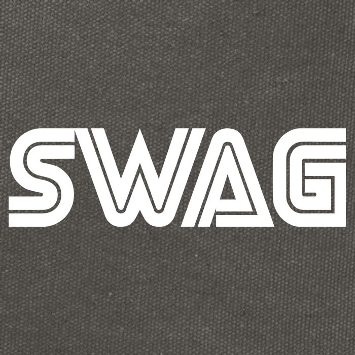 Old School Swag Logo Cotton Canvas Backpack