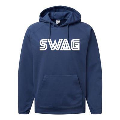 Old School Swag Logo Performance Fleece Hoodie