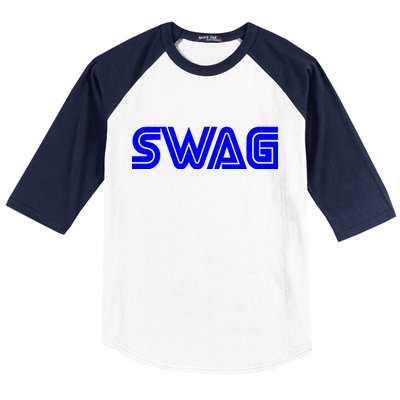 Old School Swag Logo Baseball Sleeve Shirt