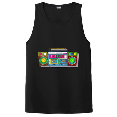 Old School Trippy Boombox PosiCharge Competitor Tank