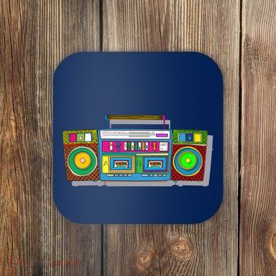 Old School Trippy Boombox Coaster