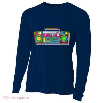 Old School Trippy Boombox Cooling Performance Long Sleeve Crew