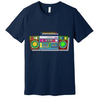Old School Trippy Boombox Premium T-Shirt