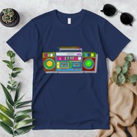 Old School Trippy Boombox Premium T-Shirt