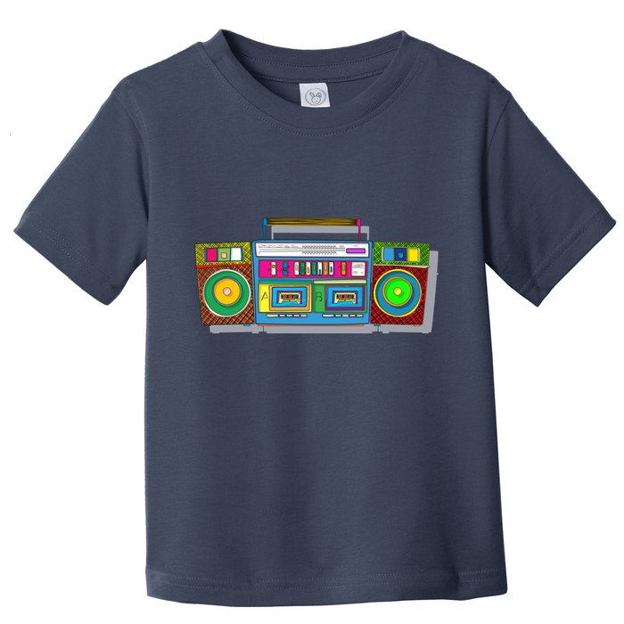 Old School Trippy Boombox Toddler T-Shirt
