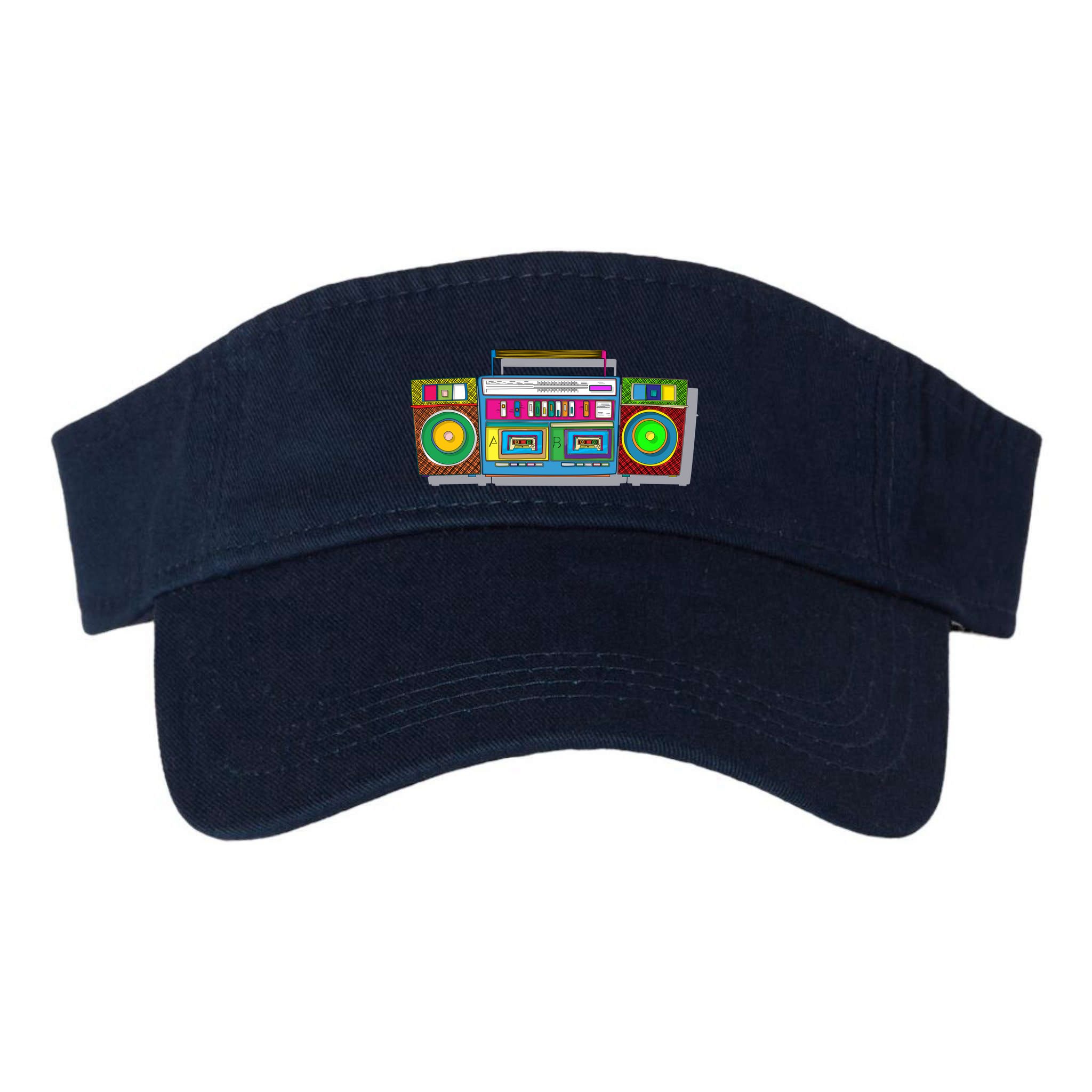 Old School Trippy Boombox Visor