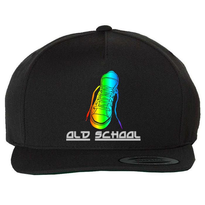Old School Vintage Sneakers Wool Snapback Cap