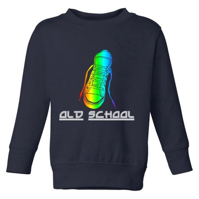 Old School Vintage Sneakers Toddler Sweatshirt