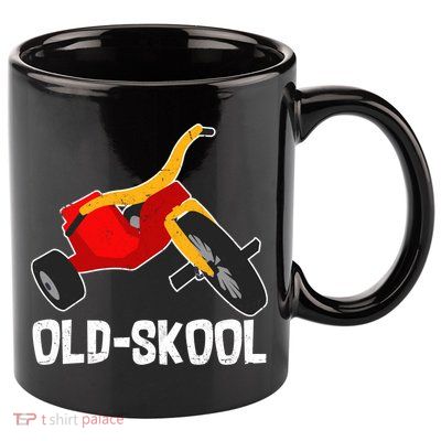 Old Skool Retro Tricycle Bike Trike Toys 11oz C Handle Ceramic Mug