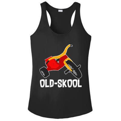 Old Skool Retro Tricycle Bike Trike Toys Ladies PosiCharge Competitor Racerback Tank
