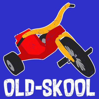 Old Skool Retro Tricycle Bike Trike Toys T-Shirt