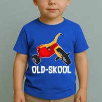 Old Skool Retro Tricycle Bike Trike Toys Toddler T-Shirt