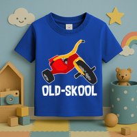 Old Skool Retro Tricycle Bike Trike Toys Toddler T-Shirt