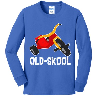 Old Skool Retro Tricycle Bike Trike Toys Kids Long Sleeve Shirt