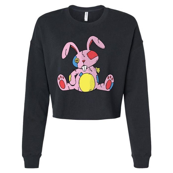 Old Stuffed Rabbit Cropped Pullover Crew